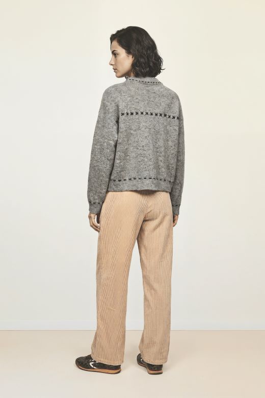 BROEK RIB WINTER WIT - Afbeelding 3